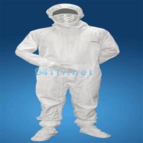 連體式無塵服S碼 含帽 100級(jí)無塵室